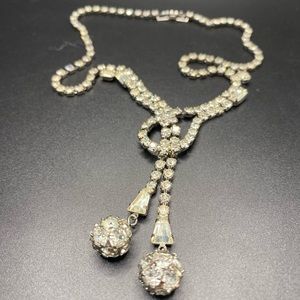 Art Deco Vintage Rhinestone Necklace